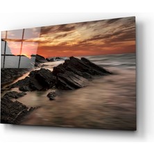 Insigne Kıyı Cam Tablo - 72X46 cm