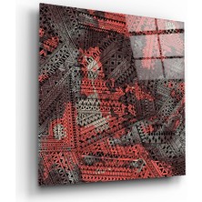 Insigne Sütunlar Cam Tablo - 40X40 cm