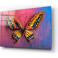 Insigne Kelebek Cam Tablo - 72X46 cm