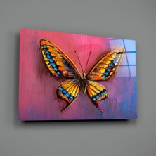 Insigne Kelebek Cam Tablo - 72X46 cm