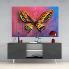 Insigne Kelebek Cam Tablo - 72X46 cm