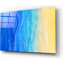 Insigne Deniz Kum Cam Tablo - 72X46 cm