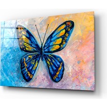 Insigne Kelebek Cam Tablo - 72X46 cm