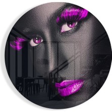 Insigne Renkli Gözler Cam Tablo - 60X60 cm