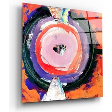 Insigne Karmaşa Cam Tablo - 40X40 cm