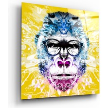 Insigne Goril Cam Tablo - 40X40 cm