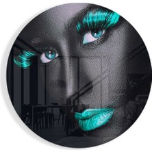 Insigne Renkli Gözler Cam Tablo - 60X60 cm