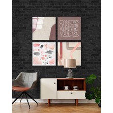 Insigne "bazen" Quadro Cam Tablo - 4 Adet 40X40 cm