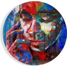 Insigne Renkli Hüzün Cam Tablo - 60X60 cm