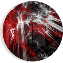 Insigne Kırmızı Patlama Cam Tablo - 60X60 cm