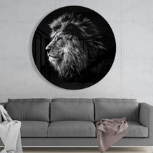 Insigne Aslan Cam Tablo - 60X60 cm