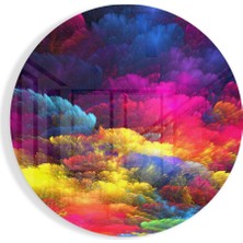 Insigne Renk Patlaması Cam Tablo - 60X60 cm