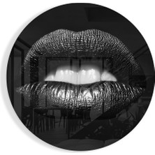 Insigne Dudak Cam Tablo - 60X60 cm