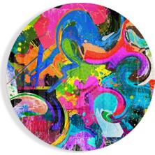 Insigne Renklerin Döngüsü Cam Tablo - 60X60 cm
