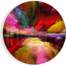 Insigne Renk Patlaması Cam Tablo - 60X60 cm