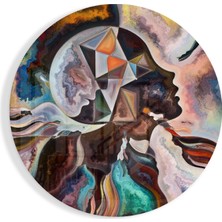 Insigne Meditasyon Cam Tablo - 60X60 cm