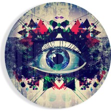 Insigne Göz Cam Tablo - 60X60 cm