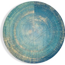 Insigne Mavi Sıçrama Cam Tablo - 60X60 cm