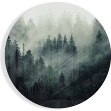 Insigne Sisli Orman Cam Tablo - 60X60 cm