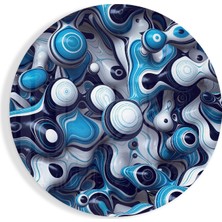 Insigne Mavinin Karışımı Cam Tablo - 60X60 cm