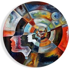 Insigne Meditasyon Cam Tablo - 60X60 cm