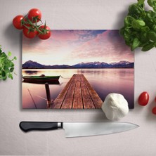 Insigne Rıhtım Uv Baskılı Cam Kesme Tablası 35X25 cm