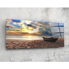 Insigne Plaj 92X36CM Cam Tablo