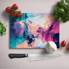 Insigne Soyut Uv Baskılı Cam Kesme Tablası 35X25 cm