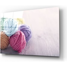 Insigne Ip Yumakları Cam Tablo - 72X46 cm