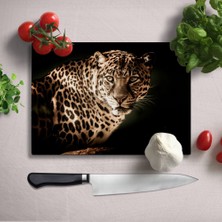 Insigne Leopar Uv Baskılı Cam Kesme Tablası 35X25 cm
