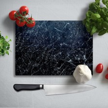 Insigne Mermer Desen Uv Baskılı Cam Kesme Tablası 35X25 cm