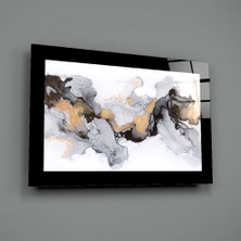Insigne Mermer Desen Cam Tablo - 72X46 cm