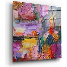 Insigne Soyut Sanat Cam Tablo - 40X40 cm