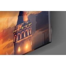 Insigne Galata Kulesi Cam Tablo - 40X40 cm