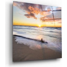 Insigne Gün Batımı Cam Tablo - 40X40 cm