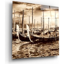 Insigne Venedik Cam Tablo - 40X40 cm