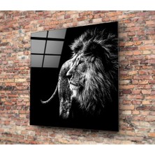 Insigne Aslan Cam Tablo - 40X40 cm