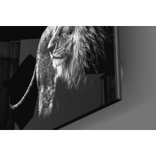 Insigne Aslan Cam Tablo - 40X40 cm