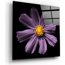 Insigne Pembe Çiçek Cam Tablo - 50X50 cm