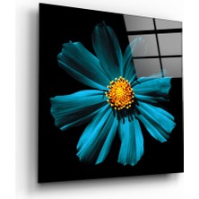 Insigne Yeşil Çiçek Cam Tablo - 50X50 cm