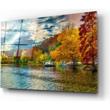Insigne Göl Cam Tablo - 72X46 cm