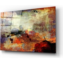 Insigne Soyut Cam Tablo - 72X46 cm