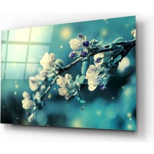 Insigne Çiçek Cam Tablo - 72X46 cm