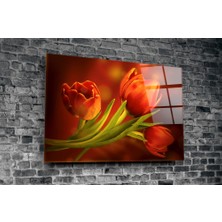 Insigne Çiçek Cam Tablo - 72X46 cm