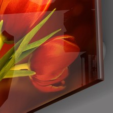 Insigne Çiçek Cam Tablo - 72X46 cm