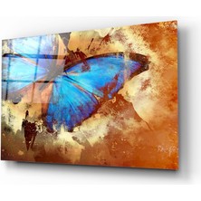 Insigne Kelebek Cam Tablo - 72X46 cm