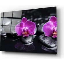 Insigne Orkide Cam Tablo - 72X46 cm