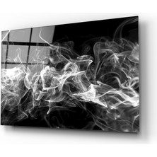 Insigne Beyaz Duman Cam Tablo - 72X46 cm