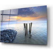 Insigne Deniz Manzara Cam Tablo - 72X46 cm