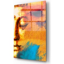 Insigne Buddha Portre Cam Tablo - 72X46 cm